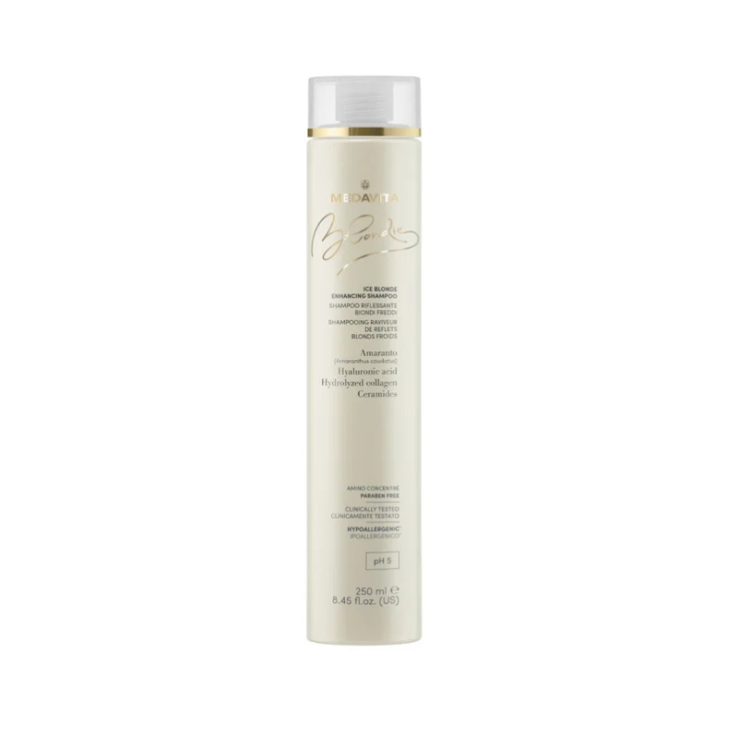 Medavita Ice Blonde Șampon Pentru Amplificarea Culorii - Par Blond Rece 250ml