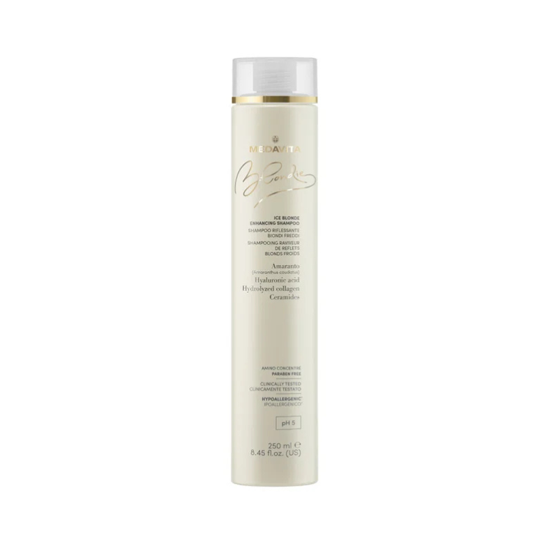 Medavita Ice Blonde Șampon Pentru Amplificarea Culorii - Par Blond Rece 250ml