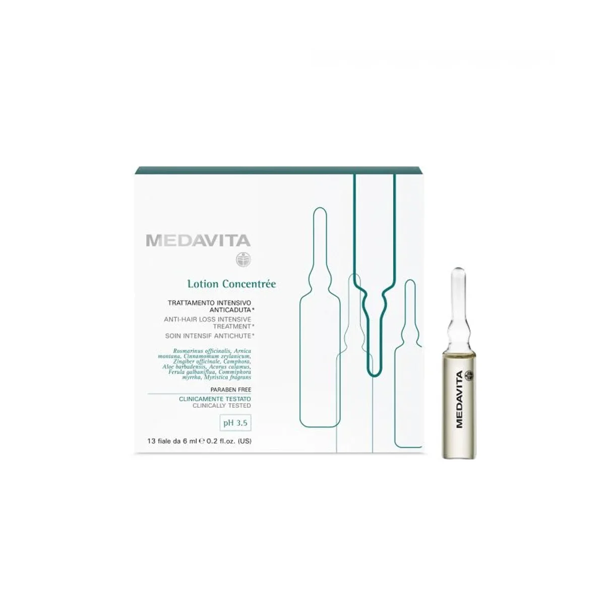 Medavita Lotion Concentrée - Fiole pentru caderea parului 12 x6ml