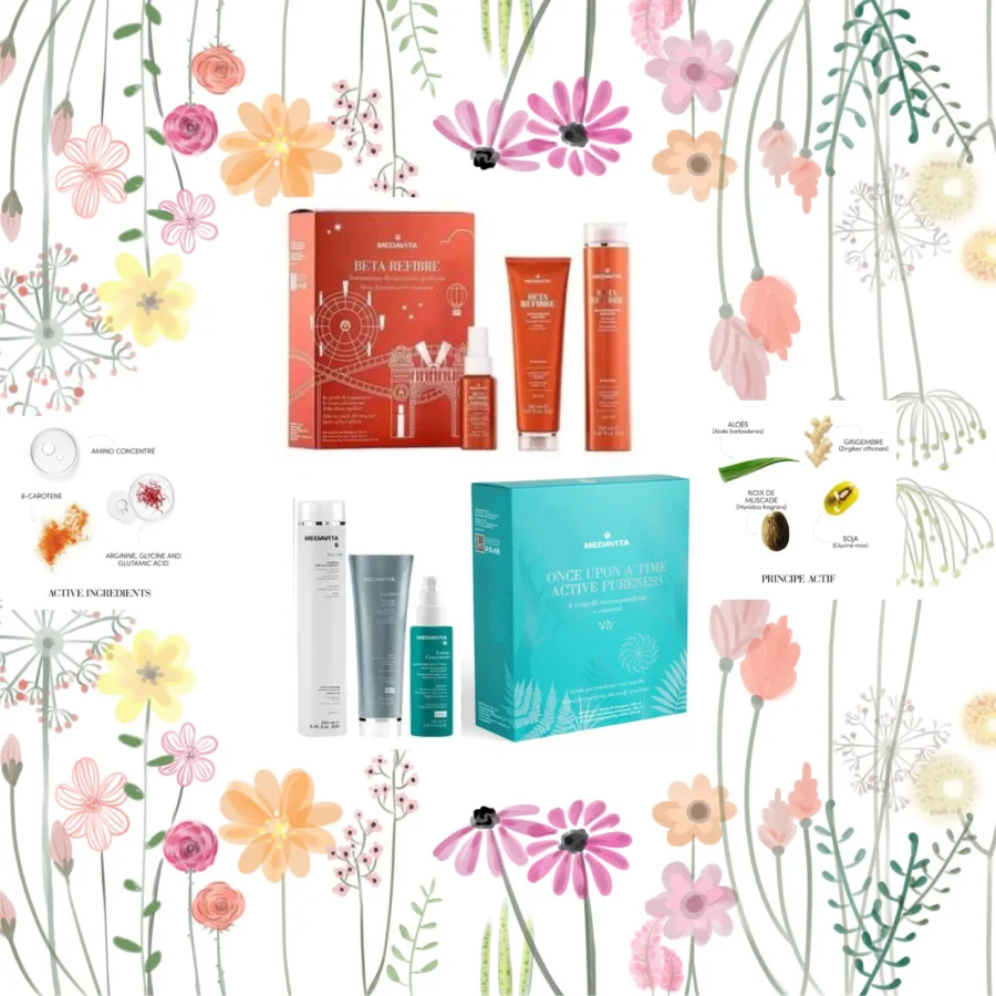 Medavita 2 Pachete Cadou, Beta Refibre + Scalp Active