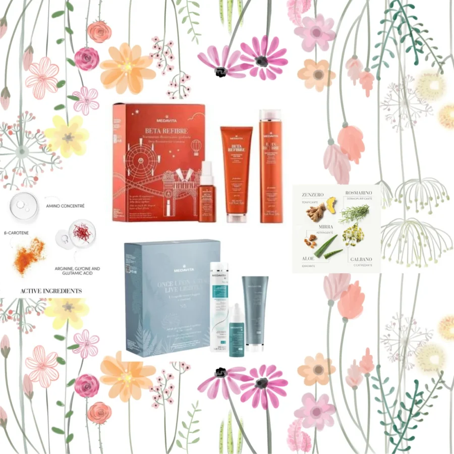 Medavita 2 Pachete Cadou, Beta Refibre + Scalp Lightly