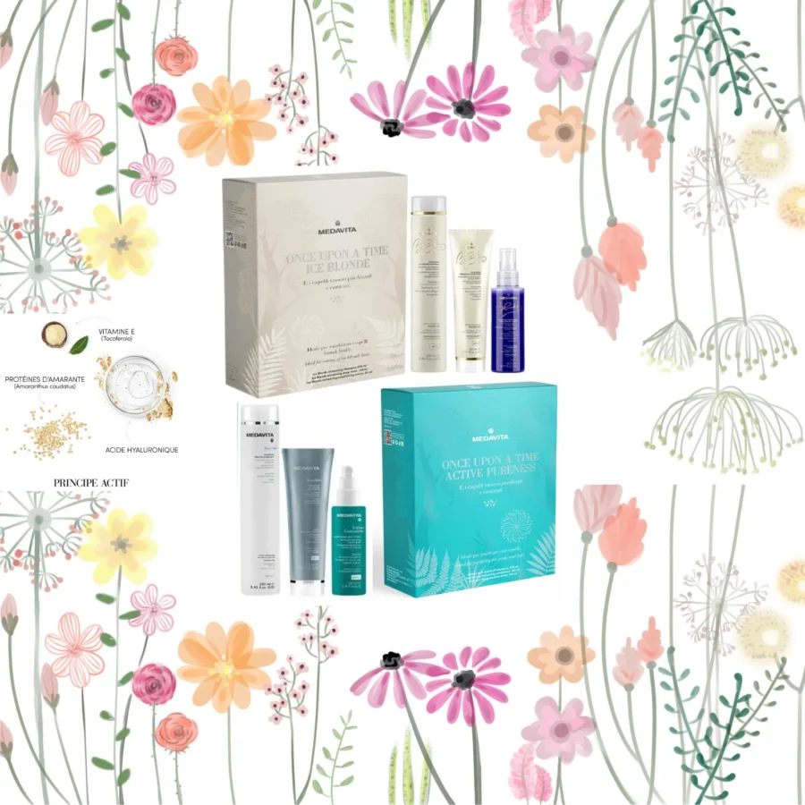 Medavita 2 Pachete Cadou, Ice Blonde + Scalp Active