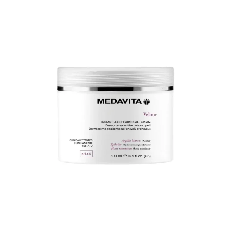 Medavita DermoCremă Calmantă pre-șampon - Co Wash Velour - 500ml