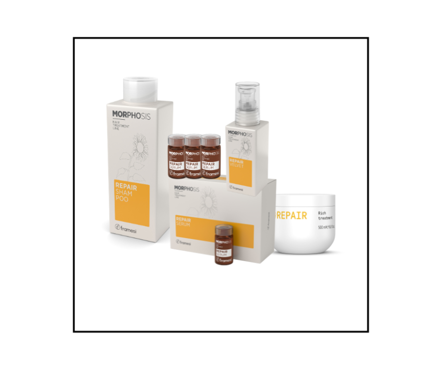 Framesi Pachet Repair (sampon, masca, 6 fiole) + Leave-In Repair Velvet