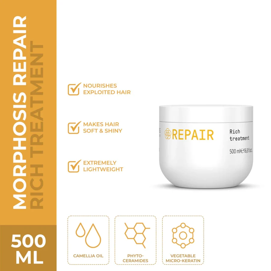 Masca pentru repararea parului - Repair Rich Treatment - 500 ml - Framesi - imagine 2