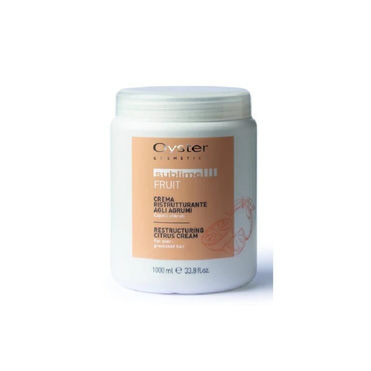 Masca cu citrice pentru par deteriorat- OYSTER Sublime Restructuring Citrus Cream 1000 ml
