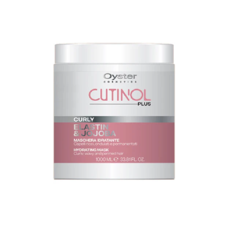 Masca pentru par ondulat cu Elastina si Ulei de Jojoba - OYSTER Cutinol Plus Curly Mask 1000 ml
