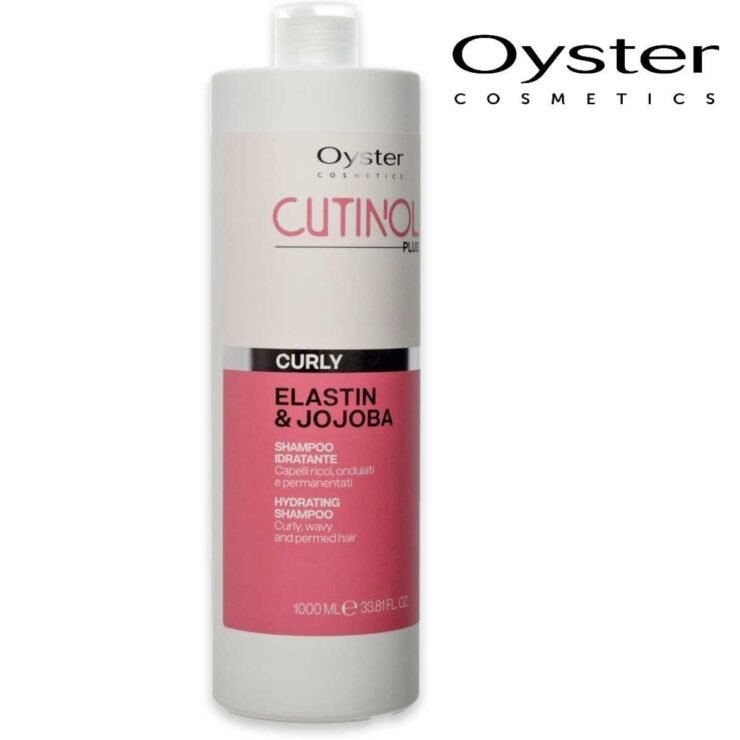 Sampon pentru par cret cu Elastina si Ulei de Jojoba - OYSTER Cutinol Plus Curly Shampoo 1000 ml