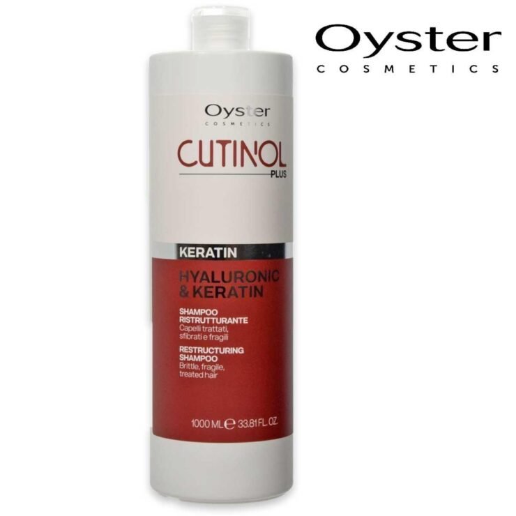 Sampon restructurant cu Acid Hialuronic si Keratina - OYSTER Cutinol Plus Keratin Shampoo 1000 ml