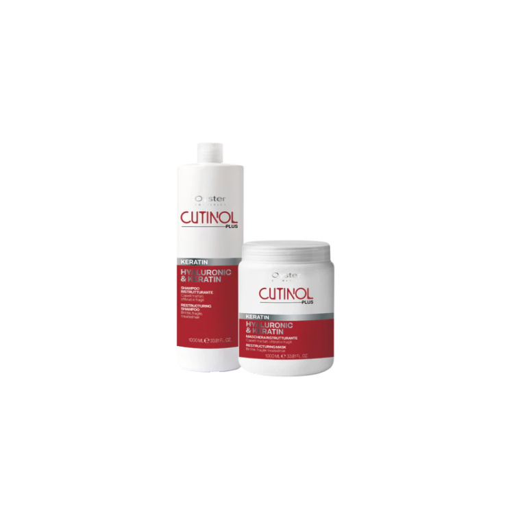 Tratament pentru restructurarea parului cu Acid Hialuronic si Keratina – OYSTER Cutinol Plus Keratin Pack Salon Size