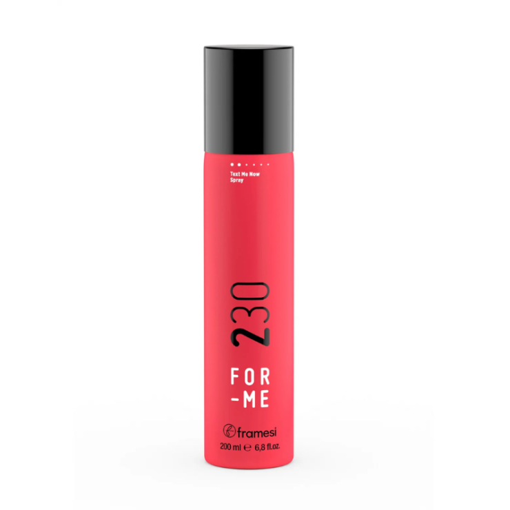 Spray pentru Volum Framesi FOR ME 230, Fixare si Luciu - TEXT ME NOW - 200ml