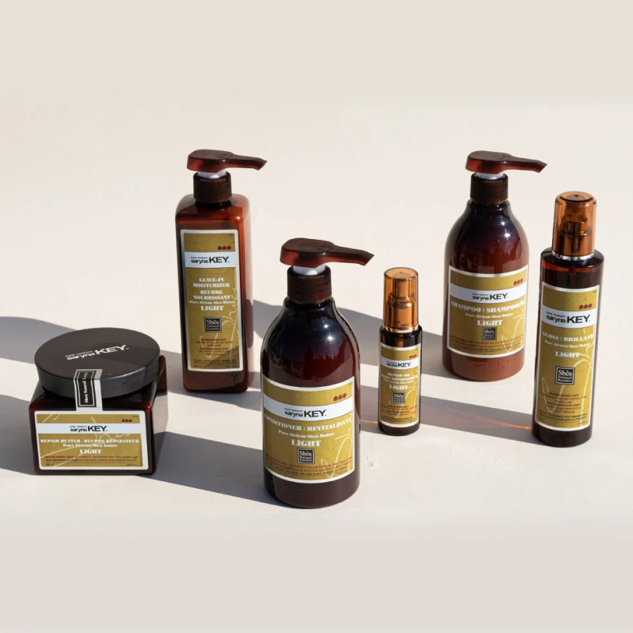 Balsam pentru par fin cu unt de SHEA Saryna Key -1000ml - imagine 2
