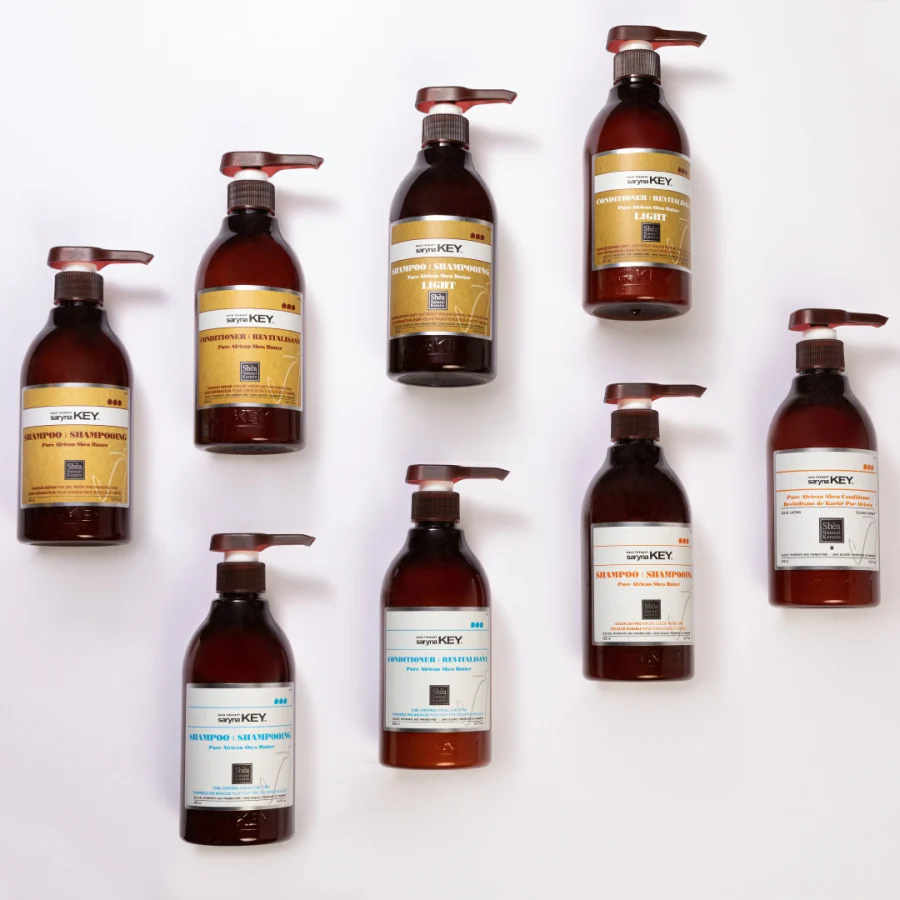 Balsam pentru par fin cu unt de SHEA Saryna Key -1000ml - imagine 3