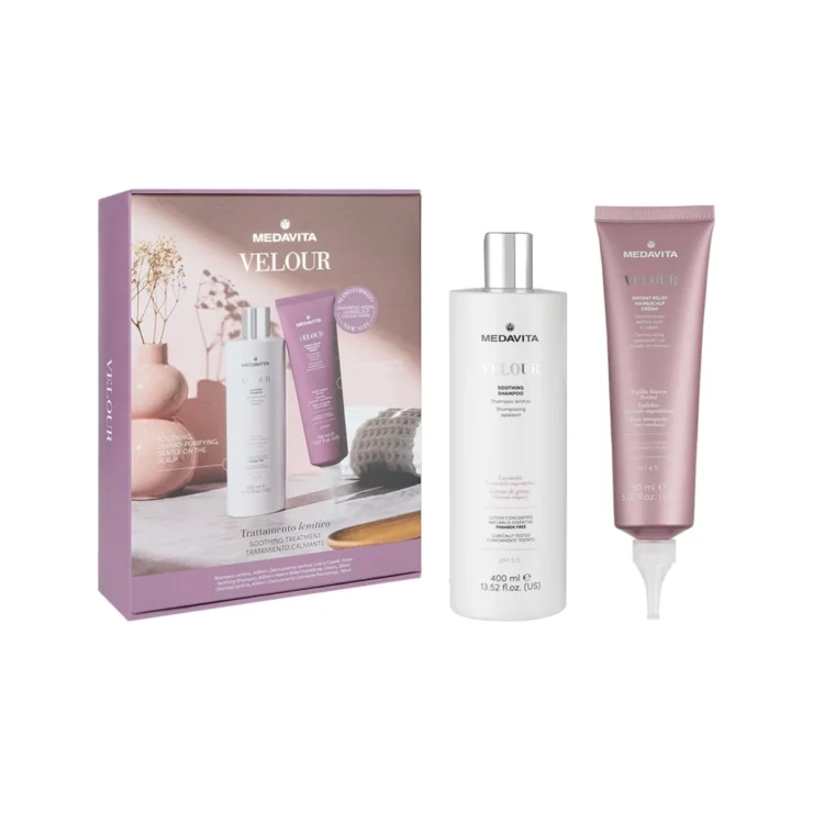 Kit Calmant Medavita - Sampon Calmant 400ml si Crema pt Calmarea Scalpului 150ml
