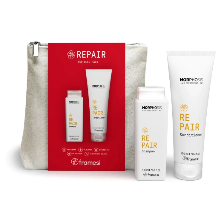 Kit Sampon si Balsam pentru Reparare - 250ml - White Bag Framesi Morphosis Repair
