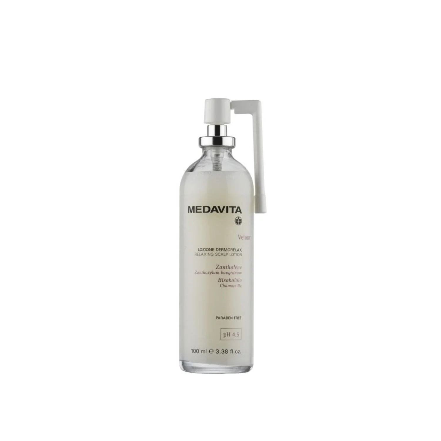 Spray calmant scalp sensibil Medavida Velour, PH 4.5, pentru scalp cu dermatita, psoriazis 100ml